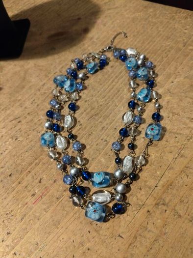 vintage multi-strand statement necklace.