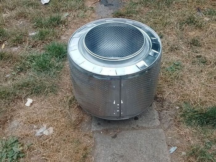 Drum fire pit