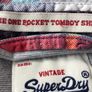 Ladies vintage superdry multicoloured check Tommy shirt roll tab sleeve Medium Image 8