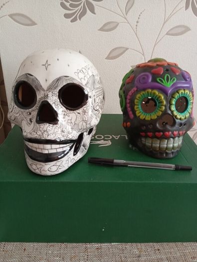 Mexican ceramic skulls
