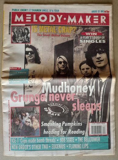 Mudhoney and Heavy Metal Debate Melody Maker