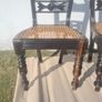 vintage ebony dining chairs Image 2