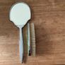 Mirror and brush set, vintage Image 3
