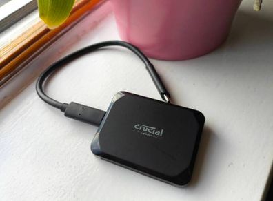 Crucial X9 2TB Portable External SSD Up to 1050MB/s, Works with PlayStation, Xbox, PC and Mac, USB-C 3.2