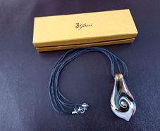 J Glass Brand Glass Pendant Necklace
