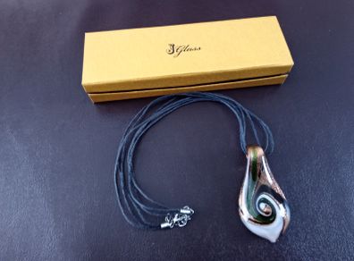 J Glass Brand Glass Pendant Necklace