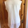 Ladies Per Una Ivory chiffon sleeveless blouse  top size 16 includes post Image 3