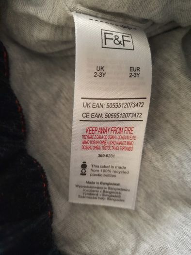 (New) navy cord kids pants 2-3 years