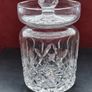 Vintage Waterford Crystal Lismore Mustard Pot / Condiment Jar with Notched Lid Image 5