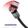 USLION 2M Micro USB QC 3.0-2.0 3A 180 Rotate+LED Cable Fast Charging & Data Sync Nylon Braided Cable (Brand New/Warranty) Image 3