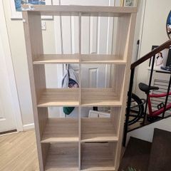 Oak-Effect Shelving Unit