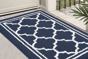 MULTIPLE SIZES/COLOURS AVAILABLE Washable Door Mats Indoor, Dirt Trapper Mat Absorbent Non-Slip Low Profile Doormat for Entrance Inside Kitchen Front Back Door Pets and Dogs 50 x 80 cm
