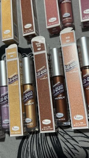 The balm new sparkling liquid eyeshadows