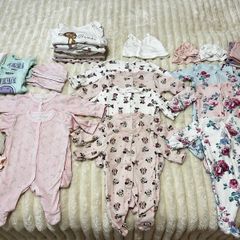 Clothes for twin girls, 0-3 months