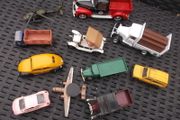 Set of 11 Vintage Cars, Lorries, Helicopter etc