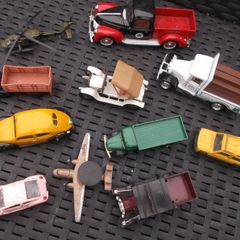 Set of 11 Vintage Cars, Lorries, Helicopter etc