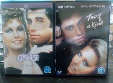 Olivia Newton-john Dvd Bundle Grease, Two Of A Kind John Travolta
