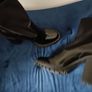 black Asos sock boots uk5 Image 4