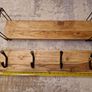 wooden shelf and coat hanger Image 3