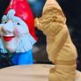 3D Printed Rude Garden Gnome (Drunk / Peeing) Figurine Image 3