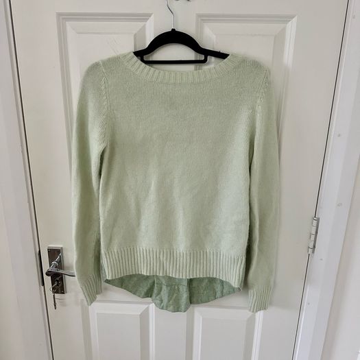 KEW 159 Mohair and Wool Pastel Green Jumper UK10