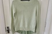 KEW 159 Mohair and Wool Pastel Green Jumper UK10