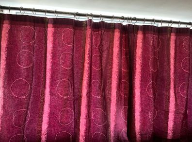 Pair of Cerise Curtains