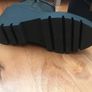 GUESS FL7TADELE10 Women's Black Leather Ankle Boot and High Wedge Logo Image 2