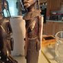 African male and female - wooden sculptures - wood carving - Africa - Ghana - second half of the 20th century Image 9