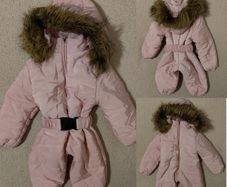Waterproof hooded Pram Suit, all in one,