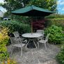 Cast Aluminium Garden Set & Umbrella (x2) Image 7