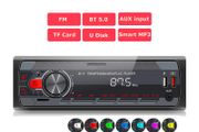 Car Audio Radio 1 Din MP3 Car Stereo Bluetooth FM AUX In USB Colorful Buttons APP Remote Control 1Din Multimedia Player