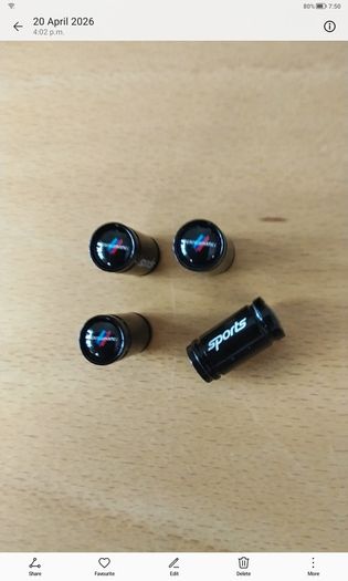 Brand New BMW M-Performance Black Dust Caps x4