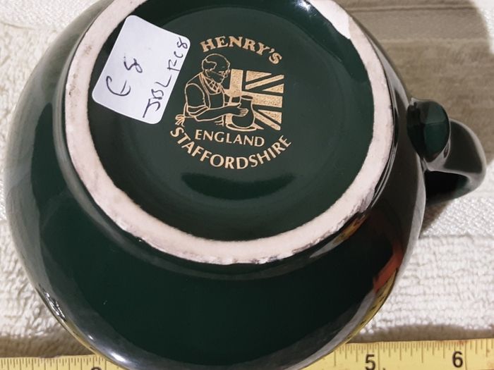 small green cream ??? jug,