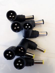 M1-M25 3 Pin Universal Laptop Adapter Charger DC Tips Connectors One end DC Charger and One end DC 3 Pin Jack Male Connector