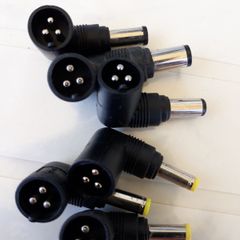 M1-M25 3 Pin Universal Laptop Adapter Charger DC Tips Connectors One end DC Charger and One end DC 3 Pin Jack Male Connector