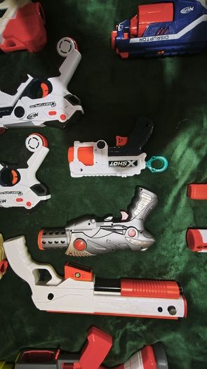 Huge Nerf Gun Collection Lot - Fortnite, Modulus, Laser Tag Set + Storage Box