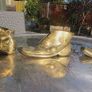 5 brass vintage shoes, boots, D18 post 6e Image 4
