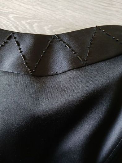 New Black beaded bustier top size 20