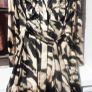 Silk Feel Belted Long Dress Image 4