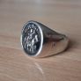 Tom Wood silver coin ring size 48 Image 9