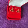 9 Carat Gold 4 Garnet Earrings Image 2