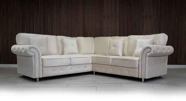 Olympia Fullback Corner sofa Cream Color