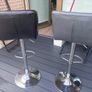 2 Bar Stools - Grey and Black Image 10