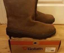 Mens Boots EU47 UK13 Oiled Leather Sherpa