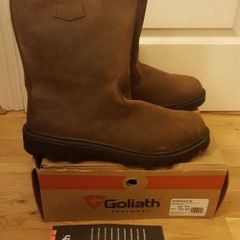 Mens Boots EU47 UK13 Oiled Leather Sherpa