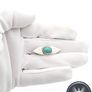 925 Vintage Sterling Silver Turquoise Brooch, 1982 Image 6