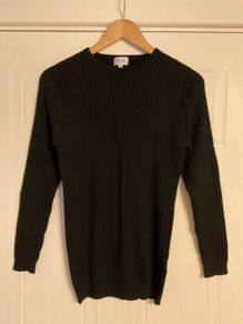 Black Men's 100% Wool Jumper