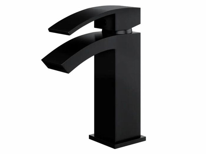 Waterfall Bathroom Basin Tap | Matt Black