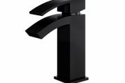 Waterfall Bathroom Basin Tap | Matt Black
